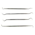 Big Horn 4 Piece Dental Pick Set (Stainless Steel) 19315